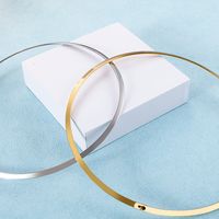 Stainless Steel 18K Gold Plated Casual Retro Geometric Choker main image 3