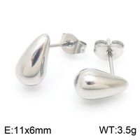 Stainless Steel 18K Gold Plated Retro Streetwear Plating Geometric Earrings Necklace sku image 3