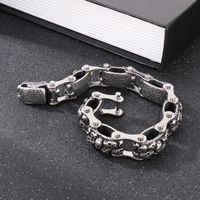 Punk Skull Titanium Steel Men's Bracelets main image 3