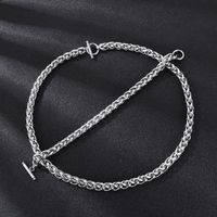Basic Classic Style Geometric Titanium Steel Men's Bracelets Necklace main image 1