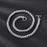 Basic Classic Style Geometric Titanium Steel Men's Bracelets Necklace main image 3