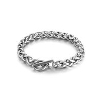 Basic Classic Style Geometric Titanium Steel Men's Bracelets Necklace main image 2