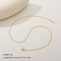 Casual Simple Style Classic Style Solid Color Copper Plating 18k Gold Plated Necklace sku image 4