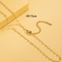 Stainless Steel 18K Gold Plated Simple Style Plating Solid Color Necklace sku image 3
