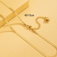 Stainless Steel 18K Gold Plated Simple Style Plating Solid Color Necklace sku image 9