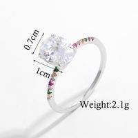 Elegant Simple Style Oval Sterling Silver Plating Inlay Zircon 14k Gold Plated White Gold Plated Rings sku image 11