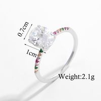 Elegant Simple Style Oval Sterling Silver Plating Inlay Zircon 14k Gold Plated White Gold Plated Rings sku image 14