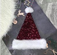 عيد الميلاد الأساسي أسلوب بسيط كتلة اللون محبوكة حزب، حفلة مهرجان قبعة عيد الميلاد main image 1