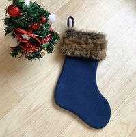 Christmas Basic Simple Style Solid Color Polyester Indoor Party Festival Christmas Socks sku image 1