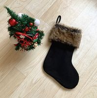 Christmas Basic Simple Style Solid Color Polyester Indoor Party Festival Christmas Socks sku image 3