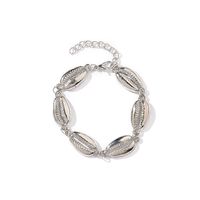 New Fashion Braided Hand Rope Shell Alloy Bracelet Nhdp145298 sku image 7