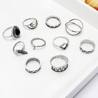 Retro Commute Moon Rhinestones Alloy Wholesale Rings sku image 2