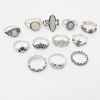 Retro Commute Moon Rhinestones Alloy Wholesale Rings sku image 6