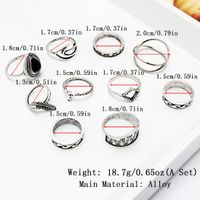 Retro Commute Moon Rhinestones Alloy Wholesale Rings main image 8