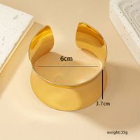 Retro Solid Color Alloy Plating Women's Bangle main image 7