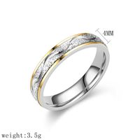 Elegant Modern Style Round Titanium Steel Artificial Diamond Rings In Bulk main image 4