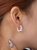 1 Pair Simple Style Geometric Heart Shape Plating 304 Stainless Steel Ear Studs main image 9