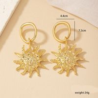Wholesale Jewelry Lady Streetwear Geometric Alloy Plating Drop Earrings sku image 1
