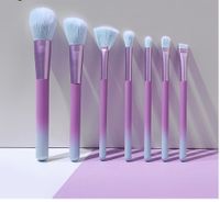Lady Artificial Fiber Plastic Handgrip Makeup Brushes 1 Set main image 1