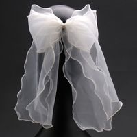 Fashion Bow Knot Cloth Crystal Pearl 1 Piece sku image 5