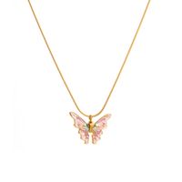 Ig Style Sweet Butterfly Stainless Steel Gold Plated sku image 6