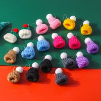 Wholesale Jewelry Cute Christmas Hat Knit Zinc Alloy Drop Earrings main image 10