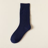 Men's Casual Solid Color Cotton Crew Socks A Pair sku image 3