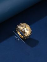 Elegant Streetwear Geometric Copper Plating Inlay Zircon Gold Plated Rings main image 3