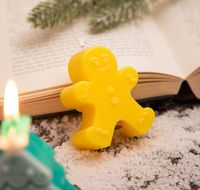 Christmas Cartoon Style Cute Christmas Tree Gingerbread Paraffin Party Festival Candle main image 3
