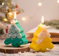 Christmas Cartoon Style Cute Christmas Tree Gingerbread Paraffin Party Festival Candle main image 5