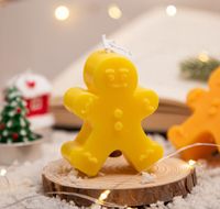 Christmas Cartoon Style Cute Christmas Tree Gingerbread Paraffin Party Festival Candle main image 6