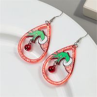 1 Pair Simple Style Classic Style Color Block Printing Arylic Drop Earrings main image 4