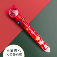 Weihnachten Cartoon Mode Student 10-color Push-typ Kugelschreiber sku image 4