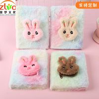 Cute Big Eared Rabbit Plush Cartoon Pocket Book sku image 1