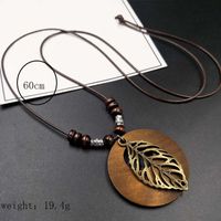 Fashion Leaves Alloy Hollow Out Women's Sweater Chain 1 Piece main image 9