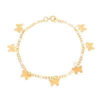 New Jewelry Dream Color Butterfly Bracelet Summer Creative Pearl Thick Chain Bracelet Wholesale Nihaojewelry sku image 5