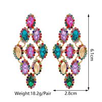 1 Pair Luxurious Maple Leaf Inlay Zinc Alloy Glass Dangling Earrings main image 10