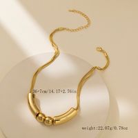 Wholesale Jewelry Simple Style Classic Style Solid Color CCB Zinc Layered Plating Necklace main image 6