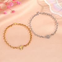Simple Style Commute Spider Web Stainless Steel Chain Bracelets main image 1