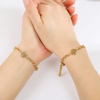 Simple Style Commute Spider Web Stainless Steel Chain Bracelets main image 4