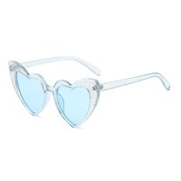 New Ladies Heart Large Frame Sunglasses Harajuku Fashion Sunglasses sku image 44