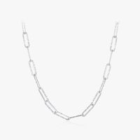 Ig Style Simple Style Geometric Solid Color Sterling Silver Plating Rhodium Plated Necklace main image 6