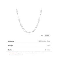 Ig Style Simple Style Geometric Solid Color Sterling Silver Plating Rhodium Plated Necklace main image 2
