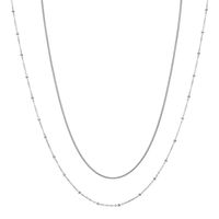 304 Stainless Steel 18K Gold Plated Simple Style Classic Style Plating Solid Color Layered Necklaces main image 6