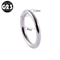 1 Piece Fashion Solid Color Plating Inlay Stainless Steel Zircon Nose Ring sku image 11