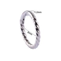 1 Piece Fashion Solid Color Plating Inlay Stainless Steel Zircon Nose Ring sku image 7