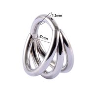 1 Piece Fashion Solid Color Plating Inlay Stainless Steel Zircon Nose Ring sku image 17