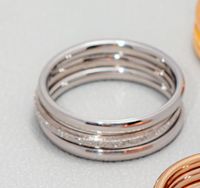 Fashion Titanium Steel Gold Ring Set sku image 1