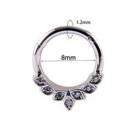 1 Piece Fashion Solid Color Plating Inlay Stainless Steel Zircon Nose Ring sku image 21
