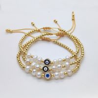 Einfacher Stil Klassischer Stil Teufels Auge Süßwasserperle Kupfer Perlen Armbänder main image 1